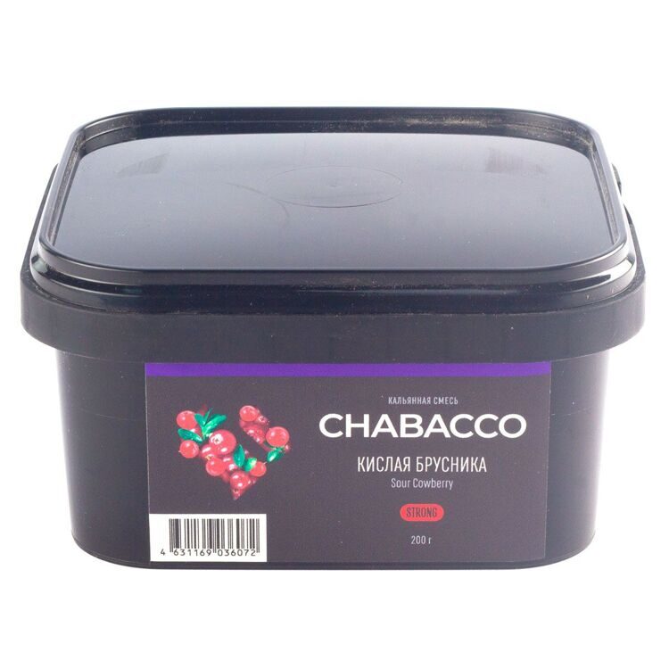 Табак для кальяна Chabacco STRONG – Sour cowberry 200 гр.